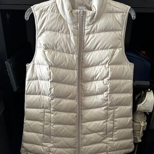 J. Jill Off-White Quilted Vest